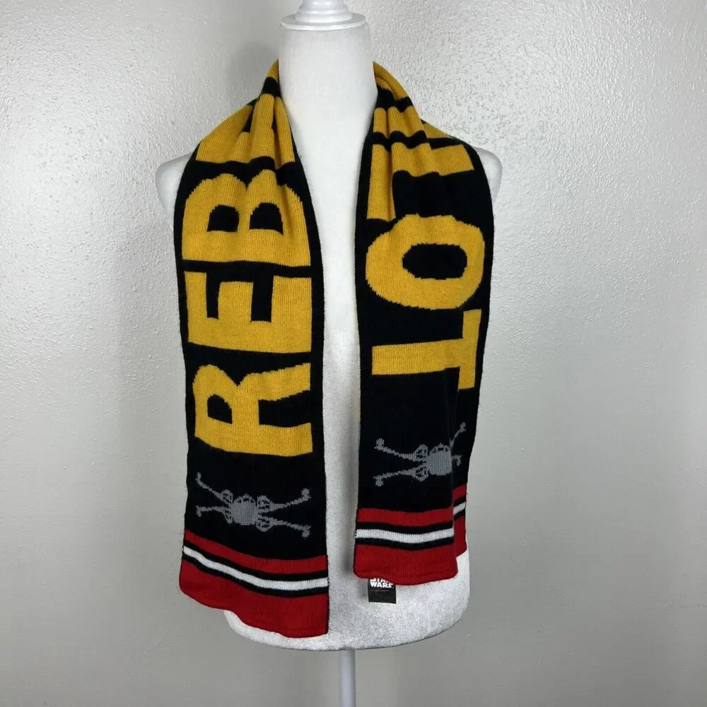 Star Wars Rebel Pilot X-Wing Fighter Knit Winter Scarf Neck Warmer Lucas Film